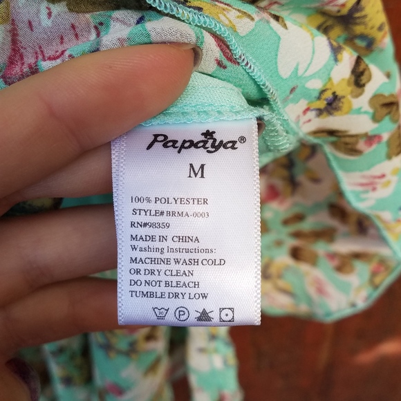 Papaya~Cropped Flowy Spaghetti Strap Cami~Medium - Picture 5 of 5